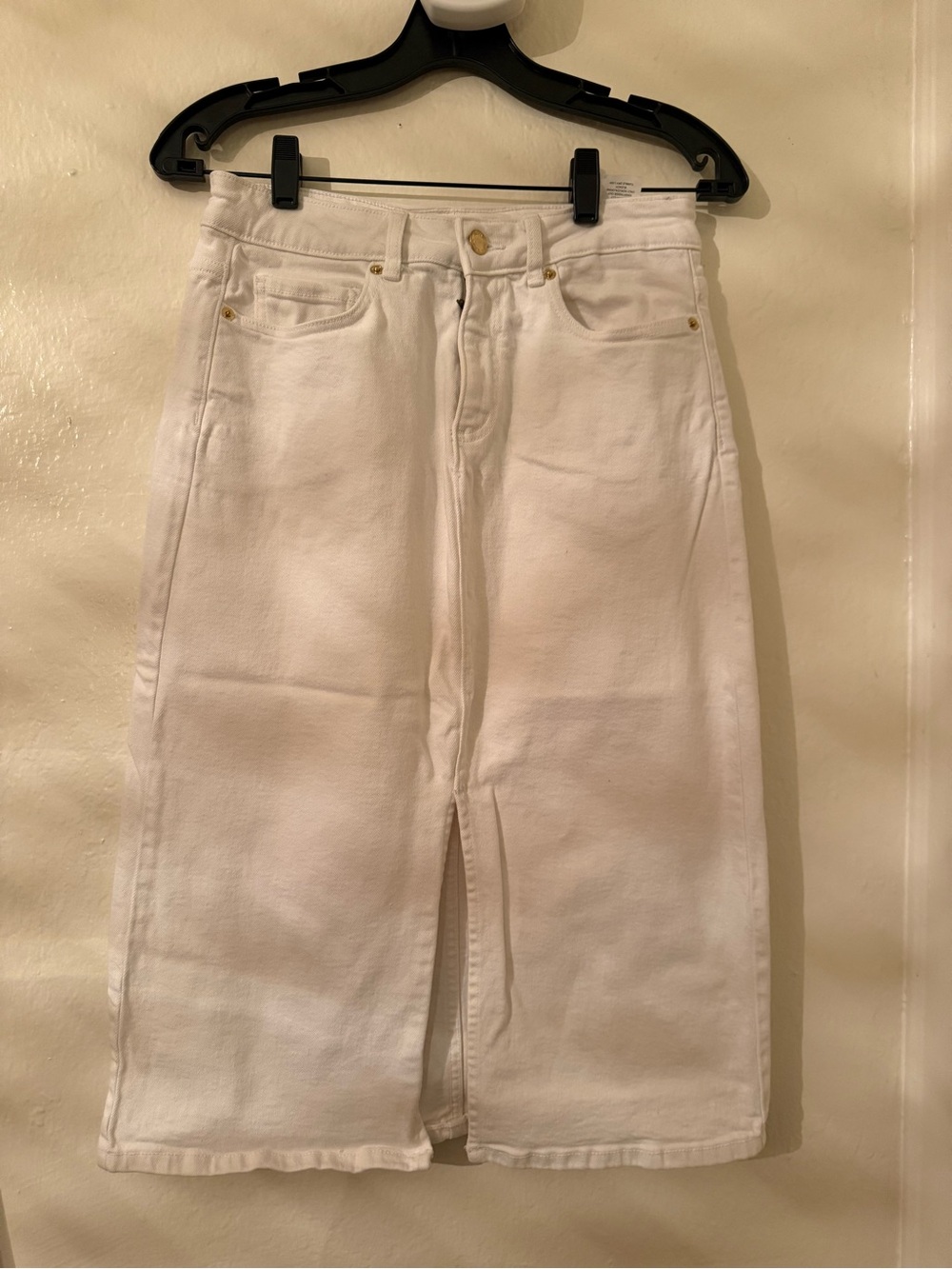 Michael Kors White Straight-Leg Jeans